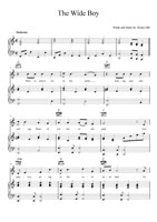 Music Preparation Sheet Music Sample from Cleftec