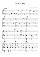 Music Preparation Sheet Music Sample from Cleftec